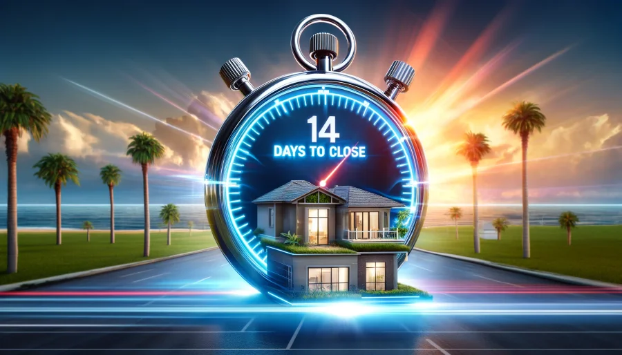 14 Days To Close team celebrating 7 fast closings in April 2024