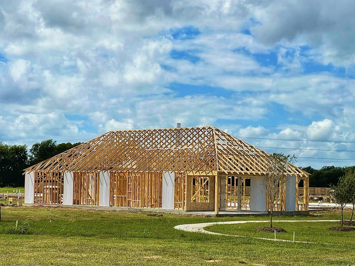New home under construction in Florida financed with a construction-to-permanent loan