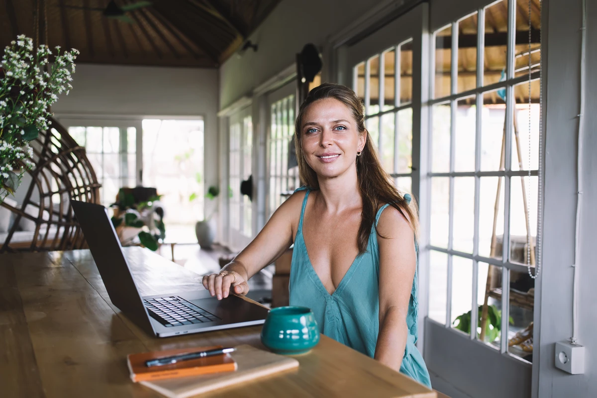 Self-employed Florida business owner reviewing tax returns for a mortgage application