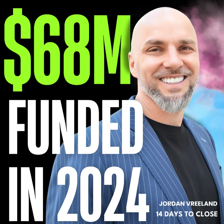 Jordan Vreeland and the 14 Days To Close team celebrating $68 million funded in Tampa home loans in 2024