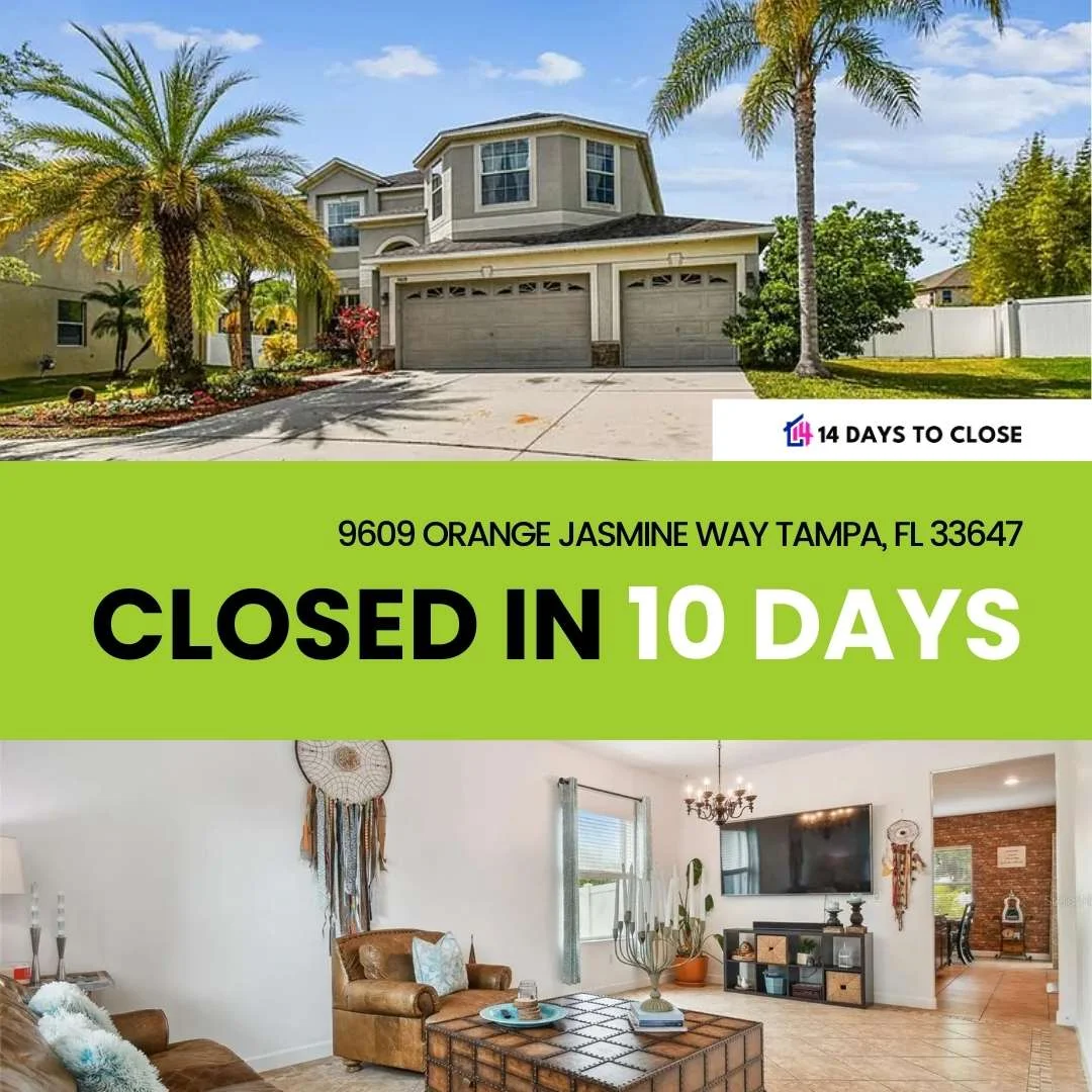 Closed in 10 days, Tampa, Florida