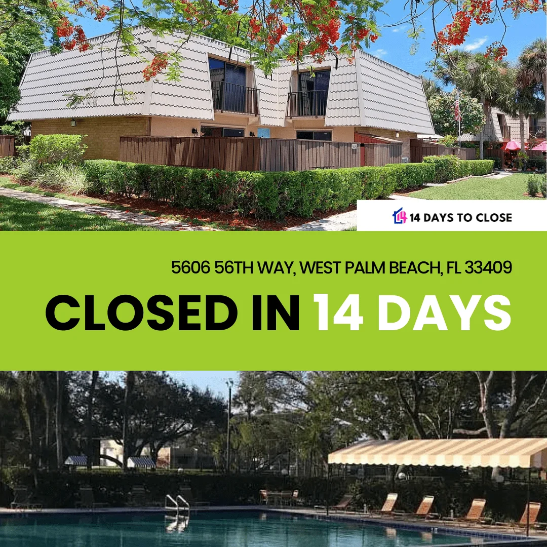 Closed in 14 days, West Palm Beach, Florida