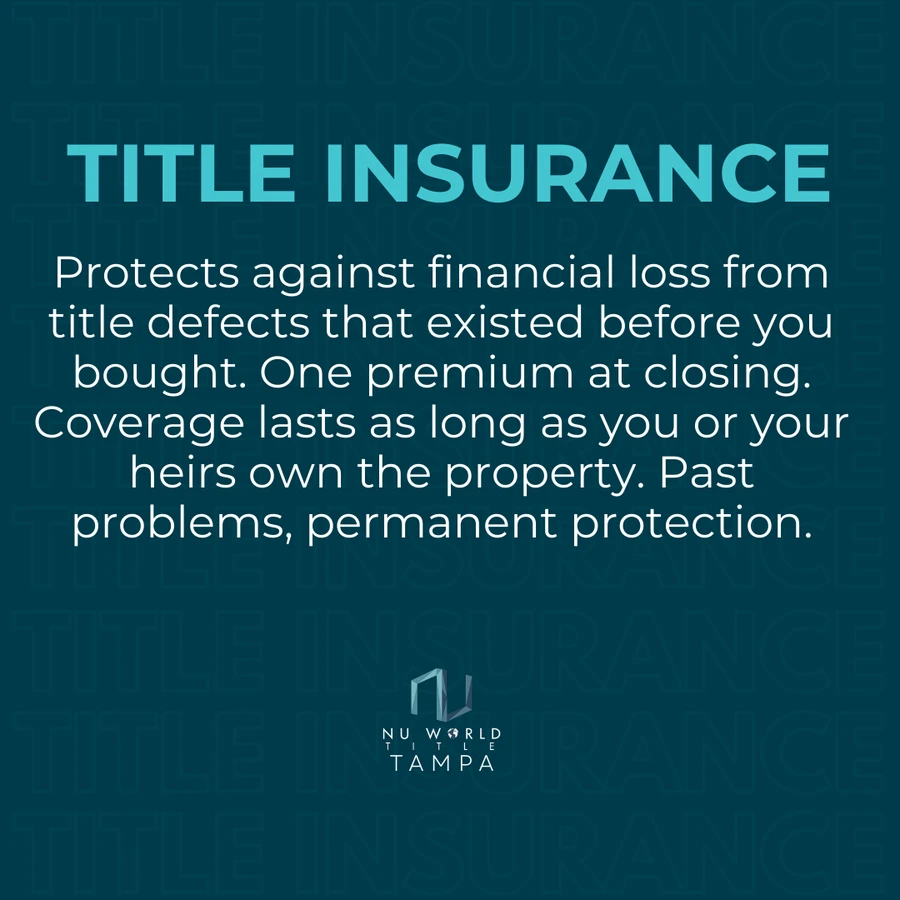 Infographic comparing an owner's title insurance policy and a lender's title insurance policy in Florida